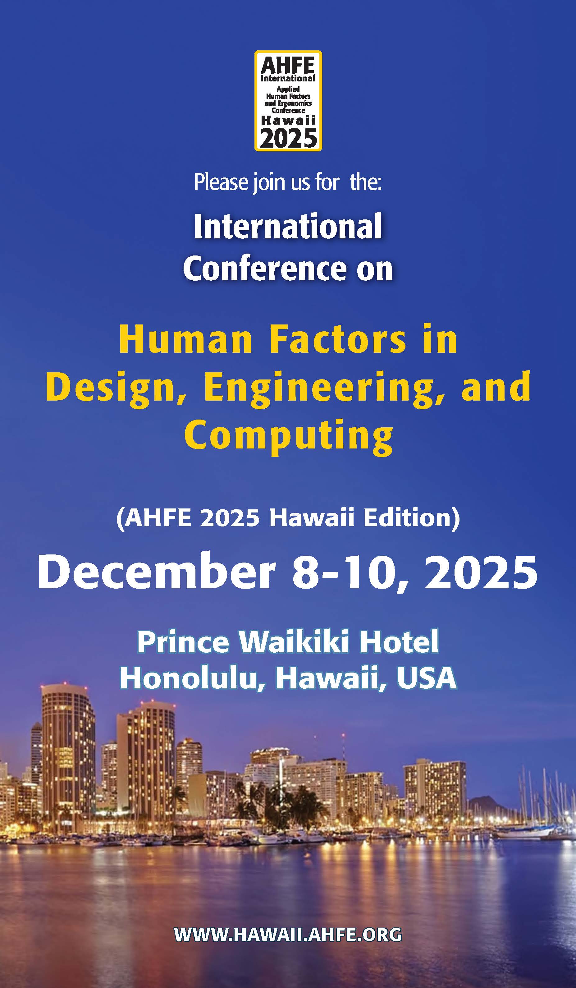 AHFE 2025 Hawaii 